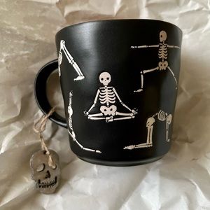 Skeleton yoga mug